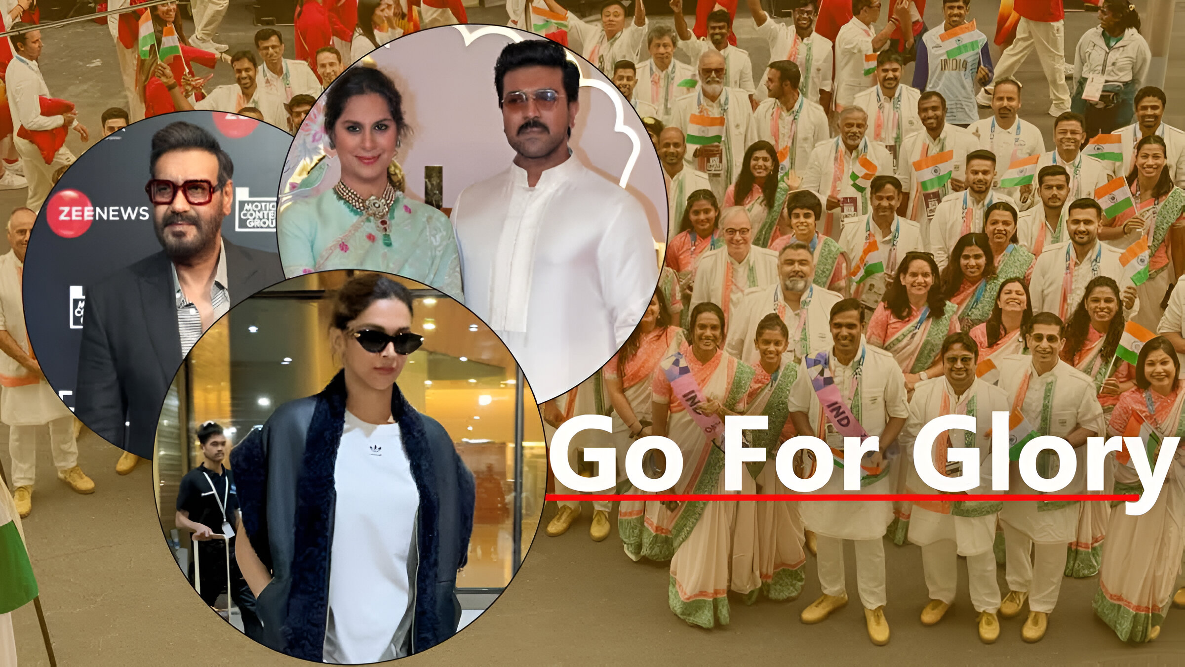 Ajay Devgn, Deepika Padukone Support India at Paris Olympics